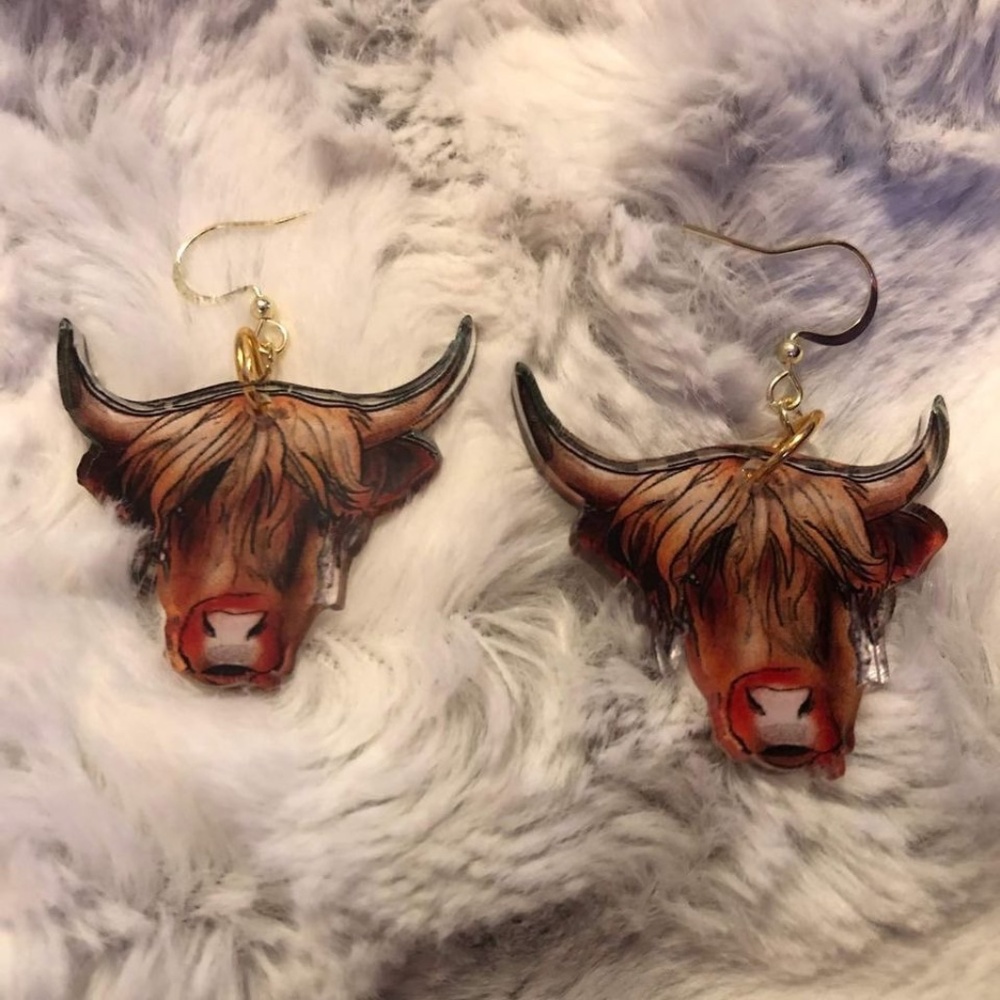 Highland Cow Earrings